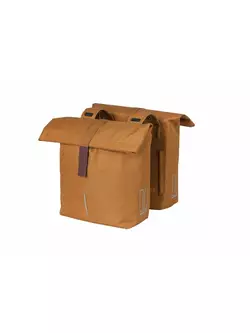 BASIL Zadné tašky na bicykel CITY DOUBLE BAG 32L camel brown 18073