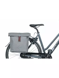 BASIL zadné cyklistické kufre CITY DOUBLE BAG 32L grey melle 18072