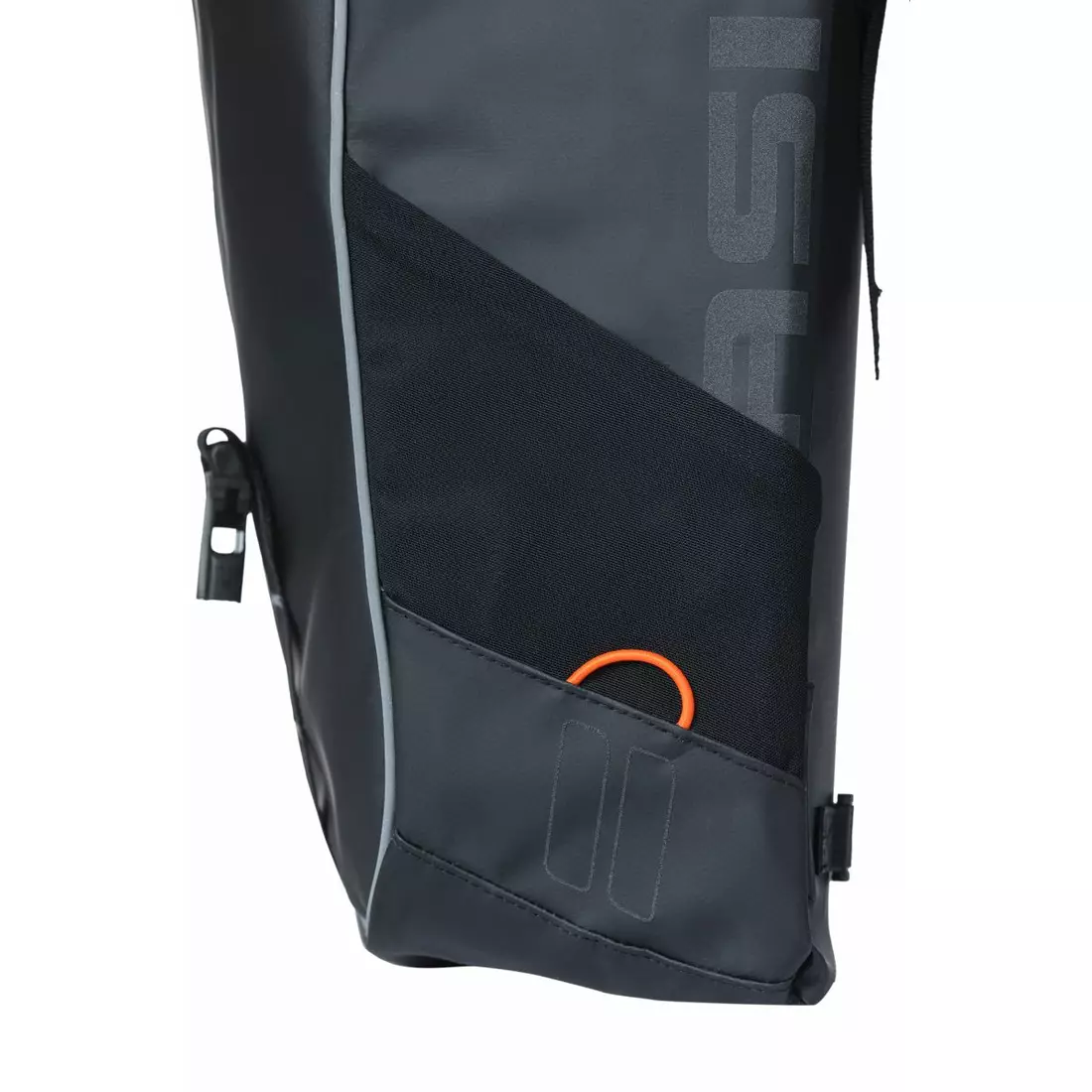 BASIL zadné cyklistické kufre MILES TARPAULIN DOUBLE BAG 34L black orange 18086