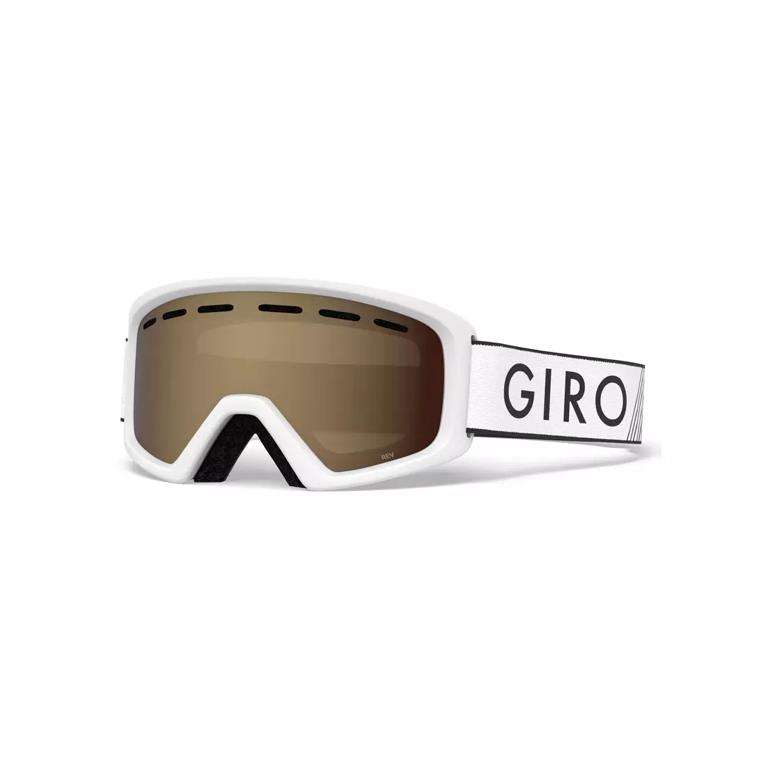 GIRO detské / juniorské zimné okuliare REV WHITE ZOOM (AMBER ROSE 40% S2) GR-70803091