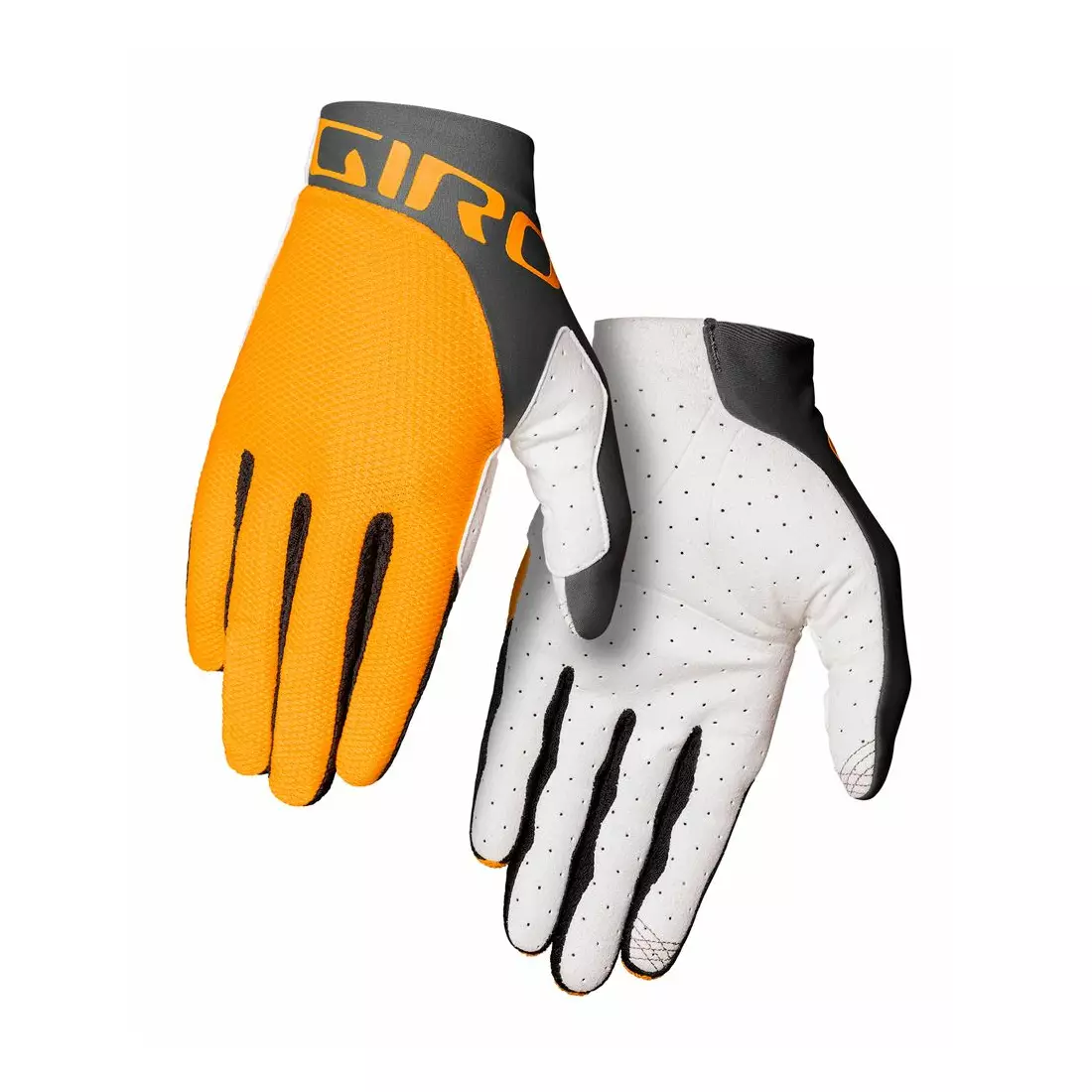 GIRO pánske cyklistické rukavice TRIXTER yellow port gray GR-7127460