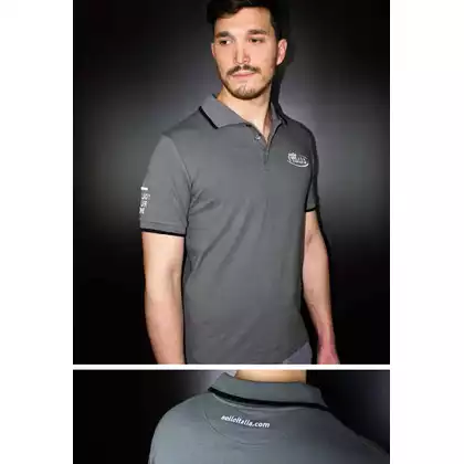 Polo T-Shirt SELLE ITALIA Antracite Grey roz. S (DWZ)SIT-98541S0000002
