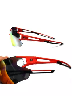 Rockbros 10128 Polarizované športové okuliare + korekčná vložka black-red 