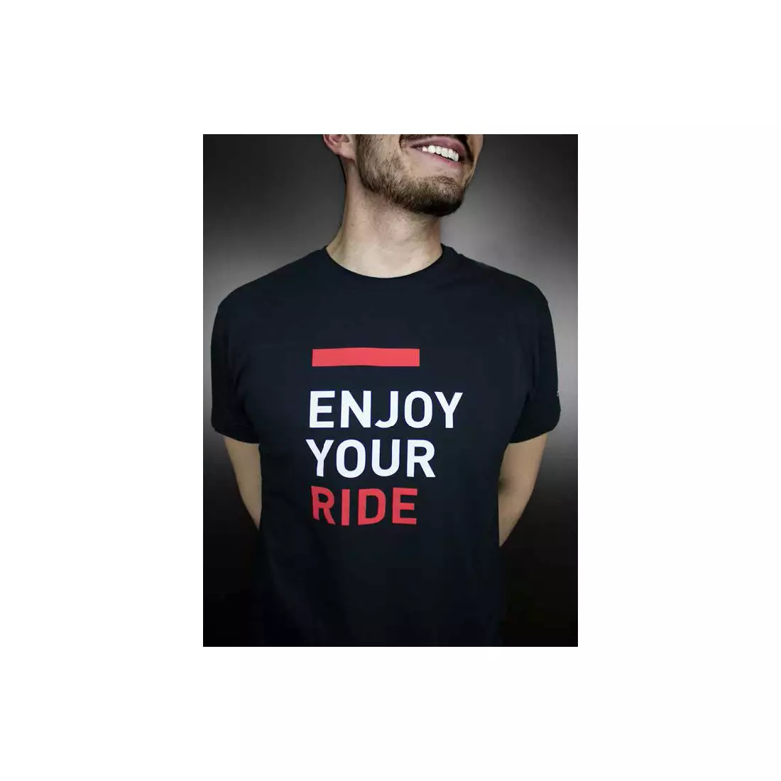 SELLE ITALIA pánske tričko s krátkym rukávom ENJOY YOUR RIDE black SIT-98541S0000010