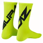 SUPACAZ cyklistické ponožky TWISTED neon yellow SX-54S