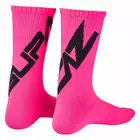 SUPACAZ cyklistické ponožky TWISTED pink SX-52S