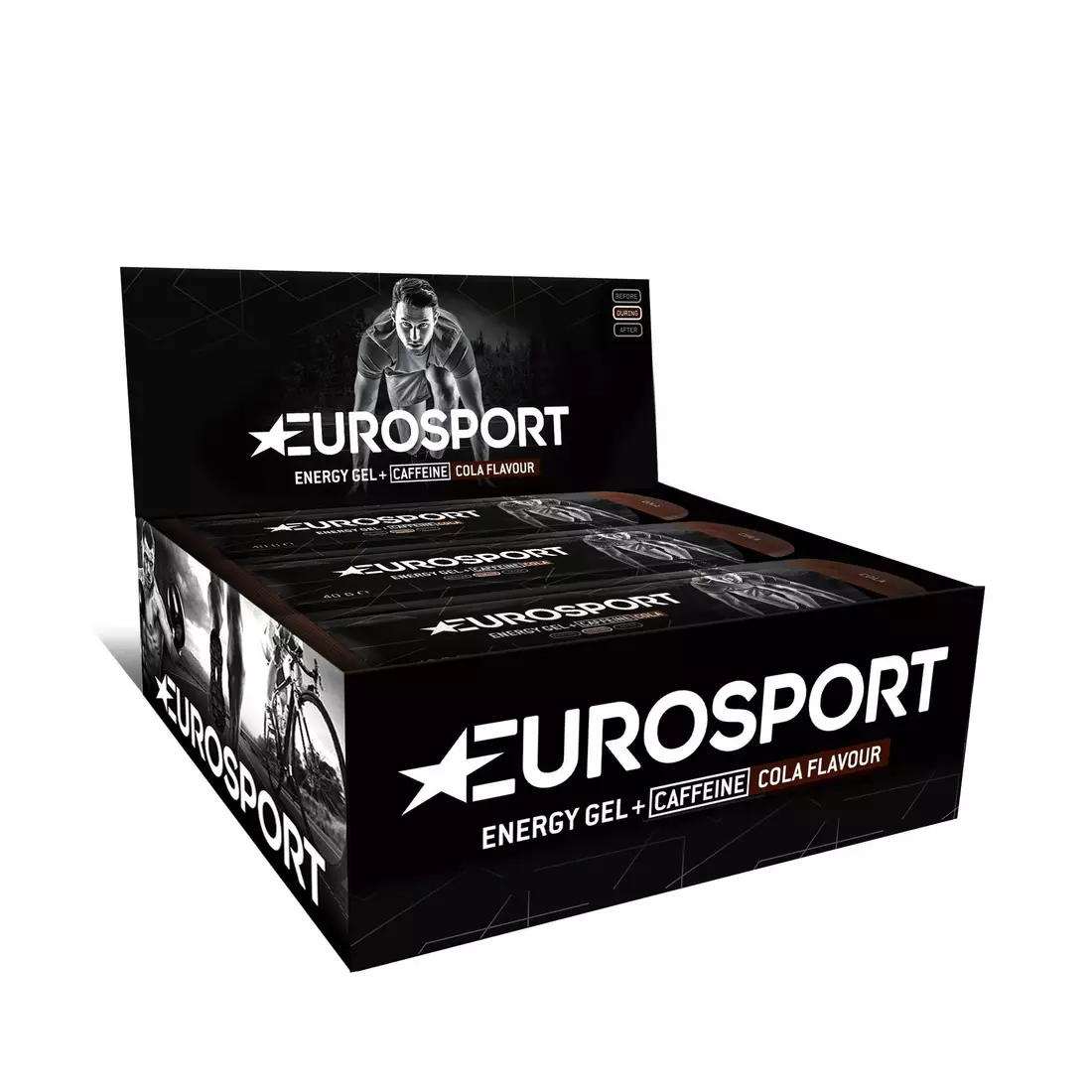 EUROSPORT energetický gél NUTRITION cola + kofein 40g 20 kusov E0032
