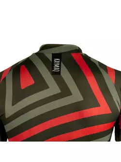 KAYMAQ DESIGN M41 pánsky cyklistický dres, krátky rukáv, červená