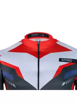 KAYMAQ DESIGN M61 pánsky cyklistický dres, krátky rukáv, červená