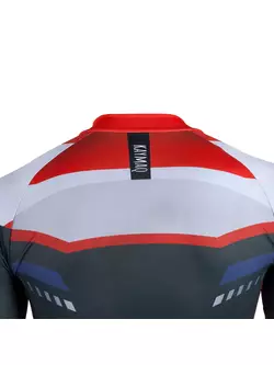 KAYMAQ DESIGN M61 pánsky cyklistický dres, krátky rukáv, červená