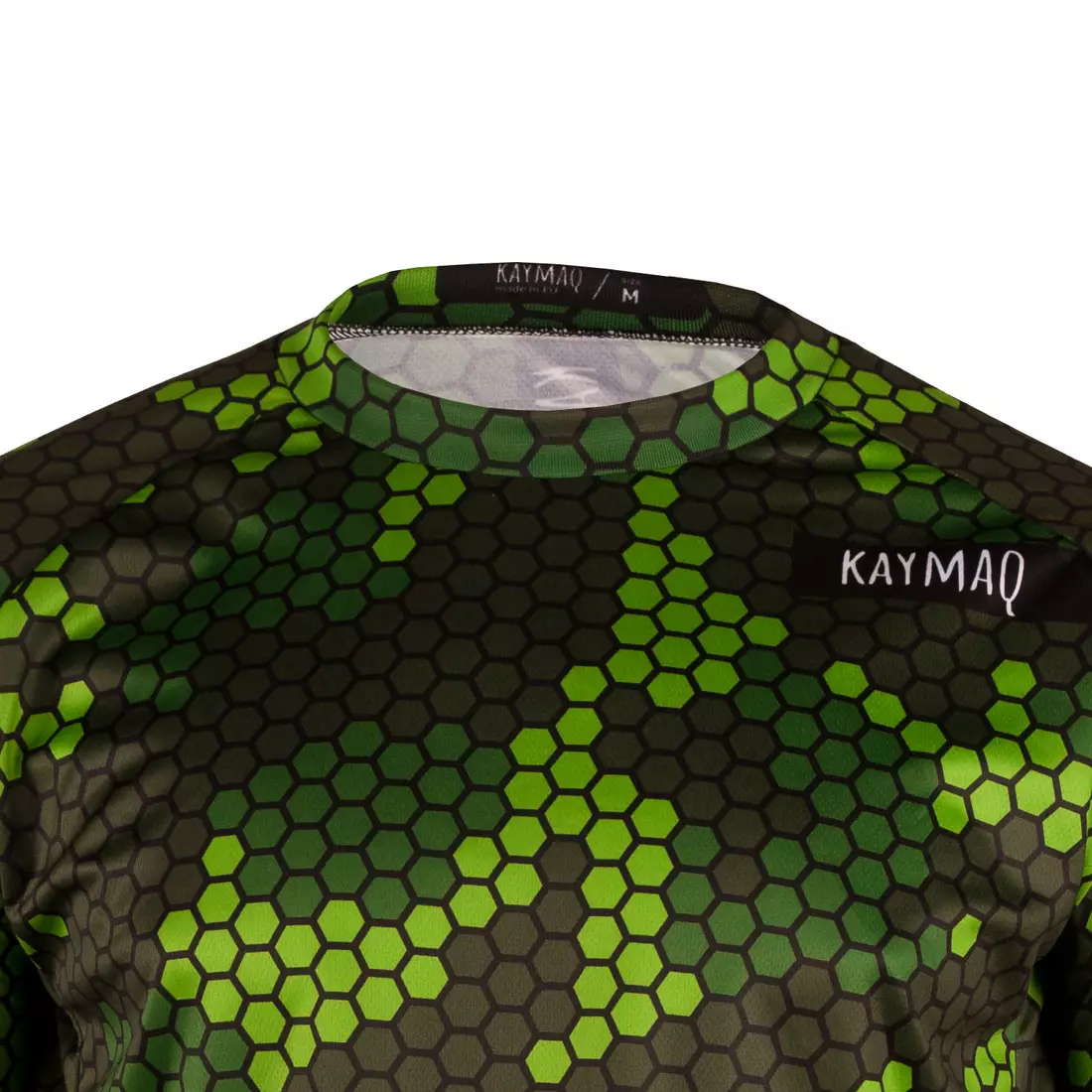 KAYMAQ DESIGN M62 Voľná MTB Cyklistická Tričko pre Mužov zelený