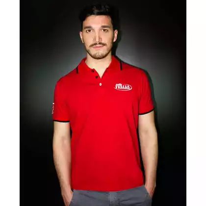 Polo T-Shirt SELLE ITALIA Red roz. S (DWZ)SIT-98541S0000001
