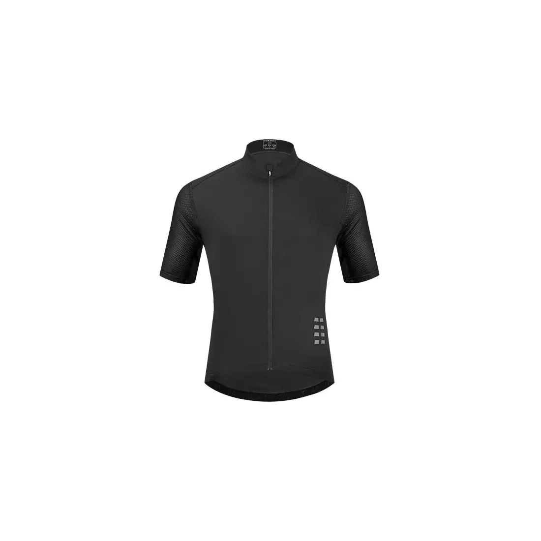WOSAWE BL247-B pánsky cyklistický dres s krátkym rukávom, čierny