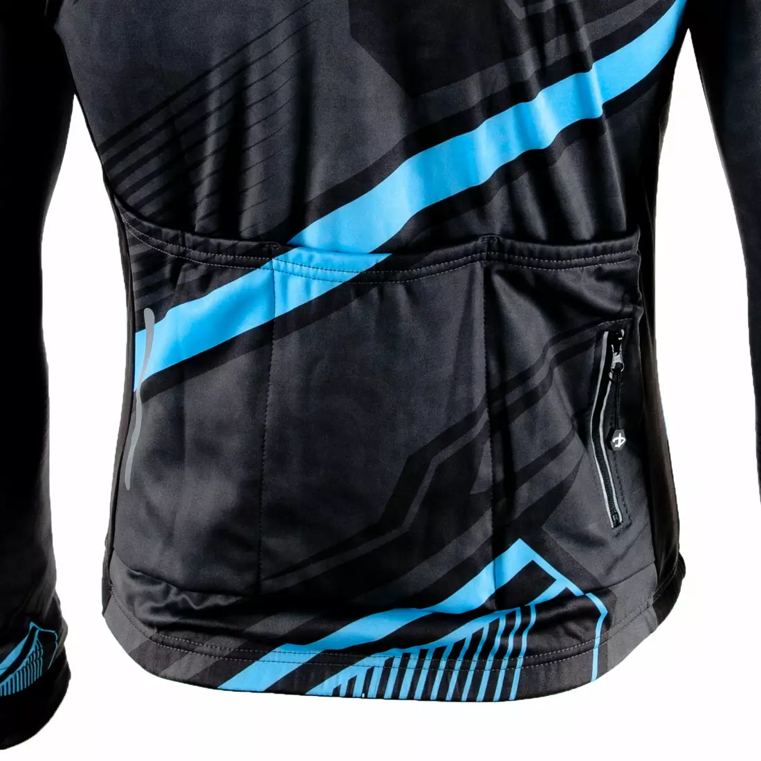 DEKO MNK-001-09 pánsky cyklistický dres s dlhým rukávom, modrý
