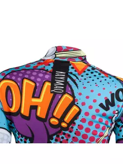[Set] KAYMAQ DESIGN dámsky cyklistický dres s krátkym rukávom W27 modrá + KAYMAQ DESIGN dámsky cyklistický dres W27 