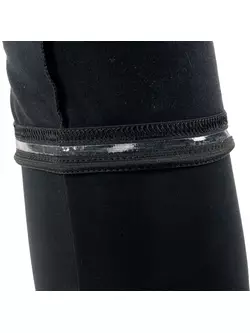 [Set] KAYMAQ DESIGN pánske zateplené cyklistické kraťasy so trakmi KYBT34, čierna + DEKO izolované chrániče kolien D-ROBAX, čierna
