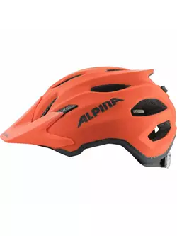 ALPINA juniorská cyklistická prilba CARAPAX JR pumpkin-orange mat
