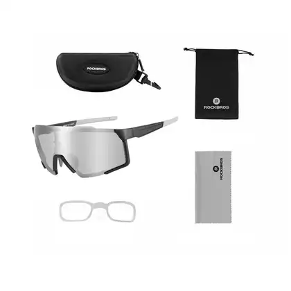 Rockbros SP22BK Polarizované cyklistické / športové okuliare, čierne a sivé