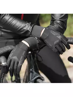 Rockbros čierne cyklistické rukavice S208BK