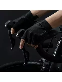 Rockbros cyklistické rukavice cestné krátke prstové, čierne S221-BK