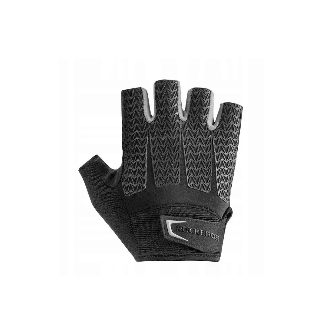 Rockbros cyklistické rukavice krátky prst čierno-šedé S169BGR