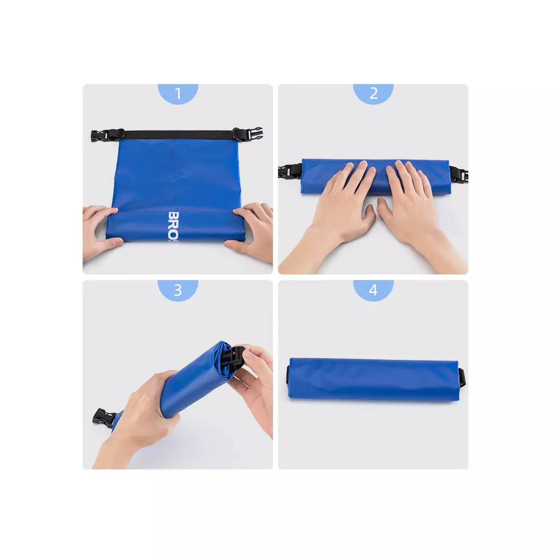 Rockbros vodeodolný batoh / vrece 10L, modrý ST-004BL