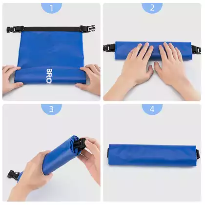 Rockbros vodeodolný batoh / vrece 5L, modrý ST-003BL