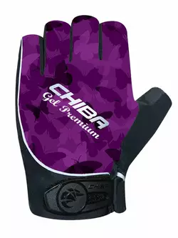 CHIBA LADY GEL PREMIUM mănuși de ciclism pentru femei, violet 3090120