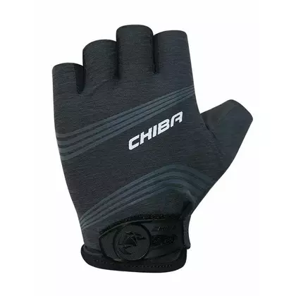 CHIBA LADY SUPER LIGHT dámske cyklistické rukavice, šedo-čierne 3090220
