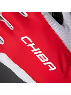 CHIBA MISTRAL cyklistické rukavice, červené 3030420