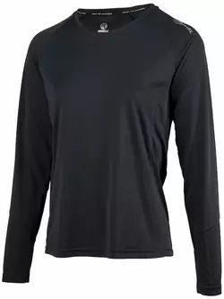 ROGELLI Dámske športové tričko s dlhým rukávom BASIC - čierna