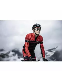 ROGELLI Pánska cyklistická bunda HERO čierna a červená 