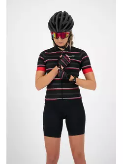 ROGELLI dámske cyklistické rukavice STRIPE red/black 