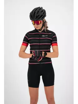 ROGELLI dámske cyklistické rukavice STRIPE red/black 
