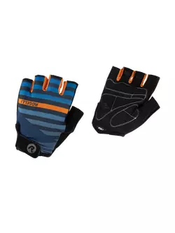 ROGELLI pánske cyklistické rukavice STRIPE blue/orange 006.312