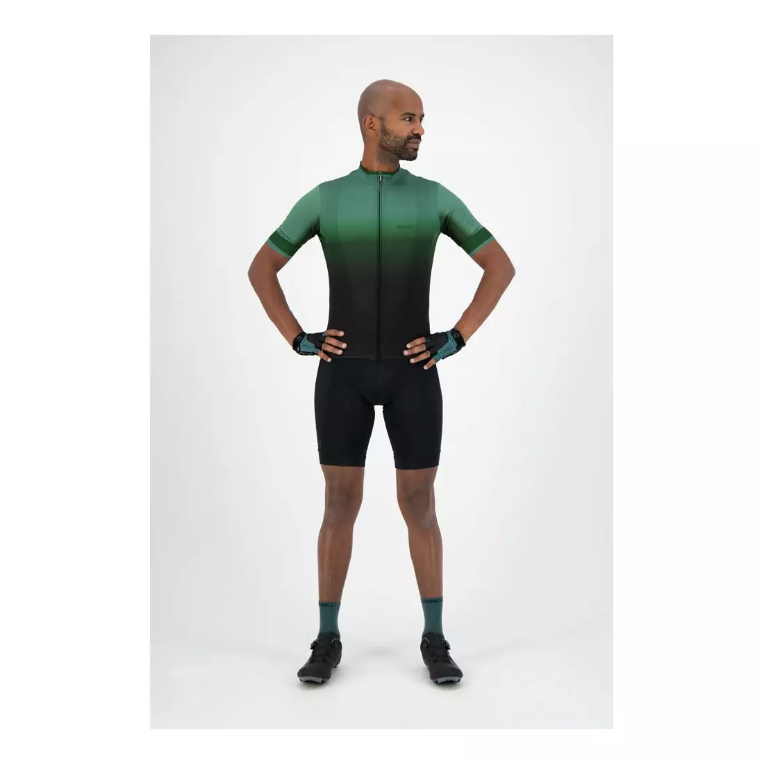 ROGELLI pánske tričko na bicykel HORIZON black/green 001.417