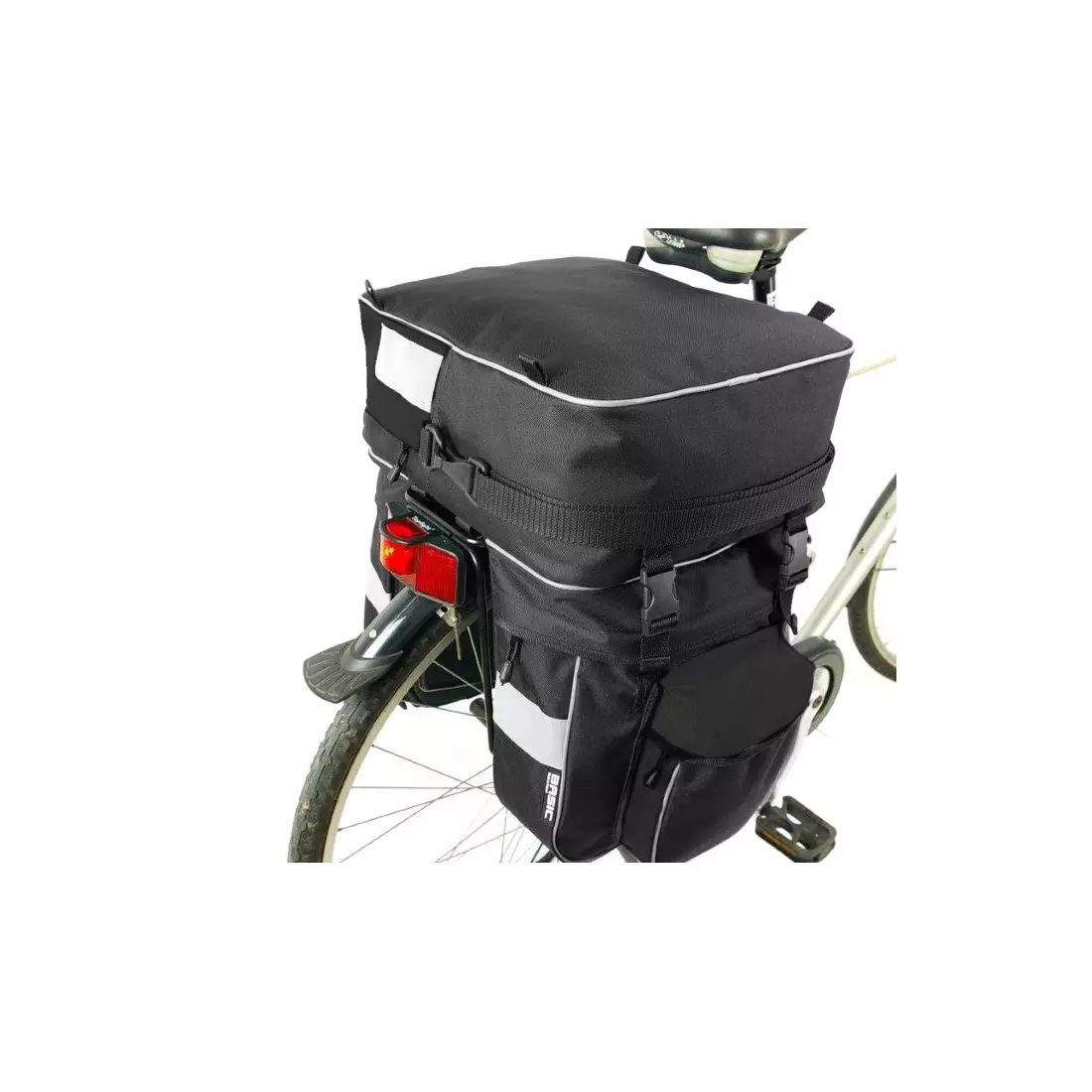 BASIC - CASPER I B037 zadná taška na bicykel - farba: Čierna