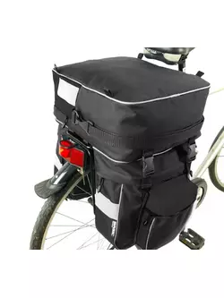BASIC - CASPER I B037 zadná taška na bicykel - farba: Čierna