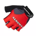 Cyklistické rukavice POLEDNIK AEROMAX, farba: Červená