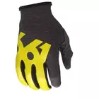 661 cyklistické rukavice COMP black/yellow dlhý prst