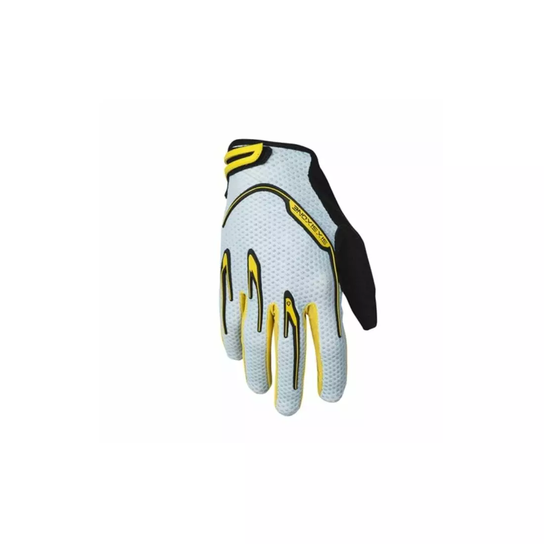 661 cyklistické rukavice RECON dlhý prst grey/yellow