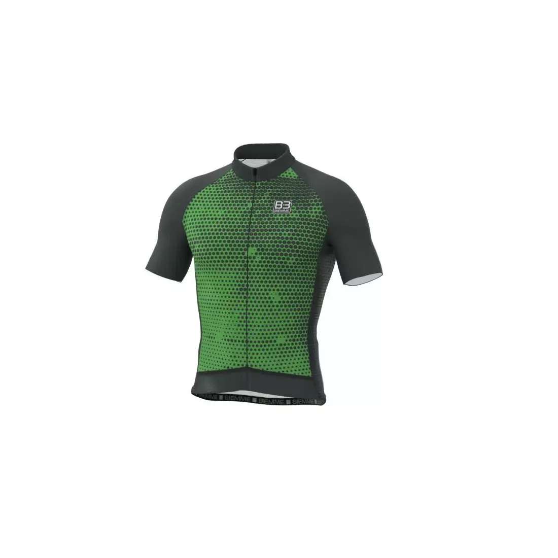 BIEMME pánsky cyklistický dres PORDOI black green