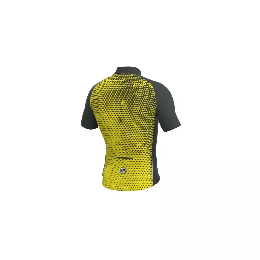 BIEMME pánsky cyklistický dres PORDOI black yellow