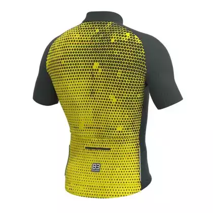 BIEMME pánsky cyklistický dres PORDOI black yellow