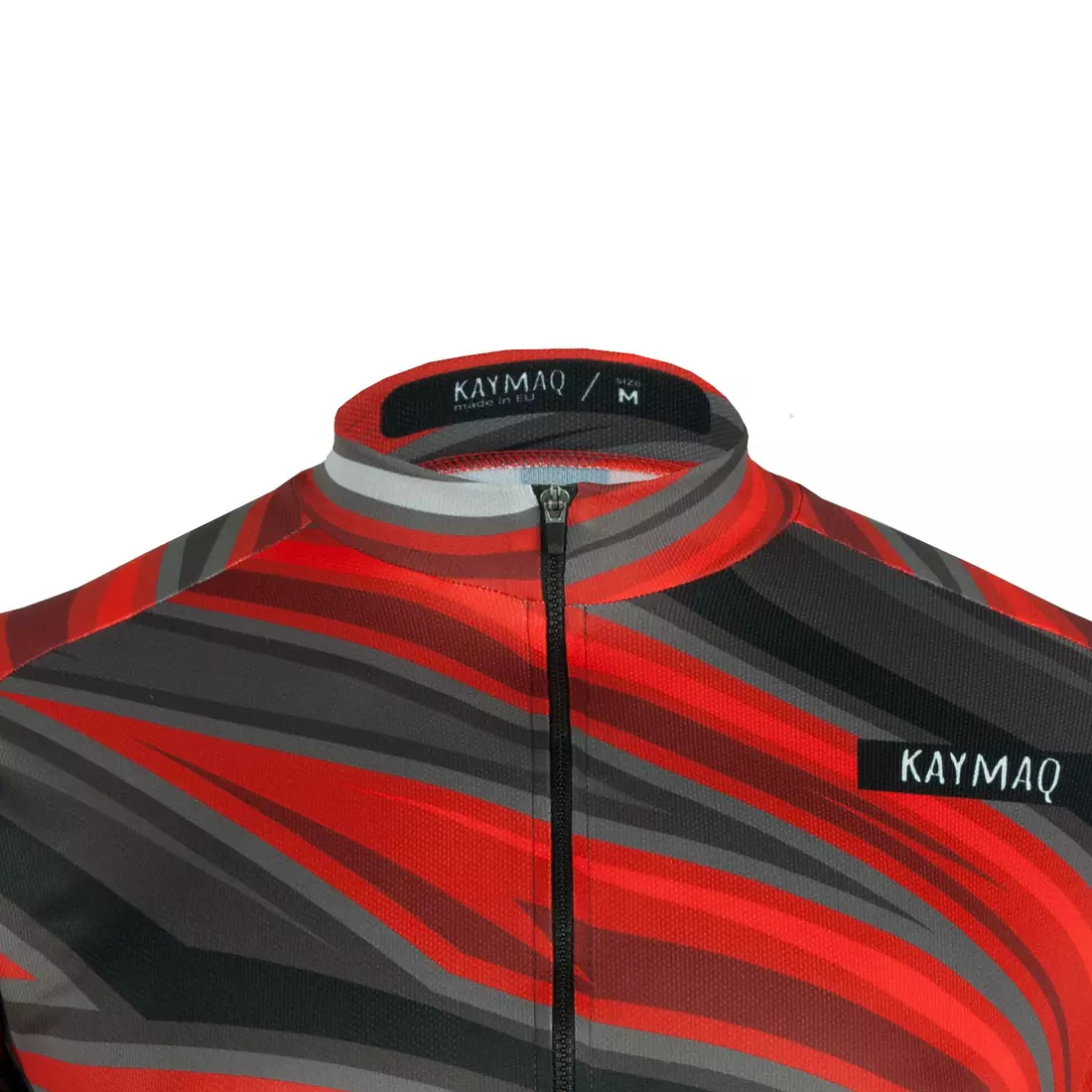 KAYMAQ DESIGN M48 pánsky cyklistický dres, krátky rukáv, červená