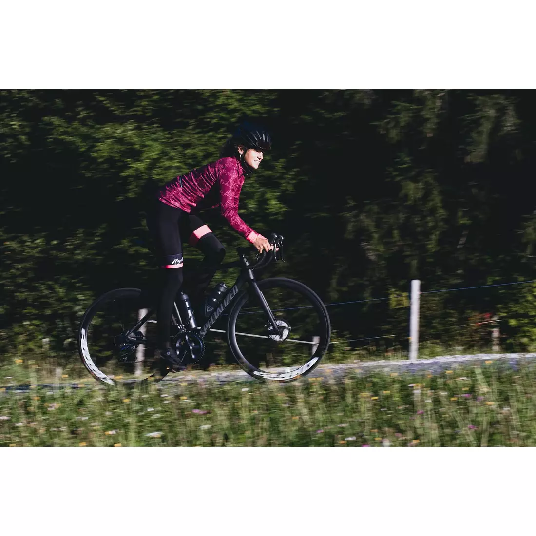 ROGELLI dámska cyklistická bunda BLOSSOM Cerise/Coral 010.324