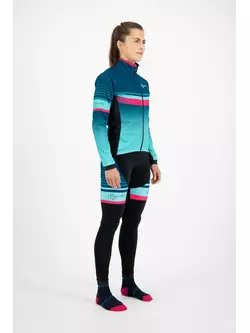 ROGELLI dámske cyklistické nohavice so trakmi IMPRESS Ružová