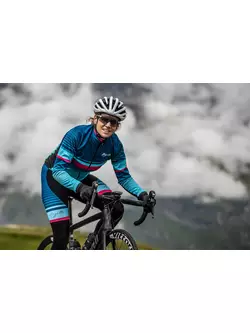 ROGELLI dámske cyklistické nohavice so trakmi IMPRESS Ružová