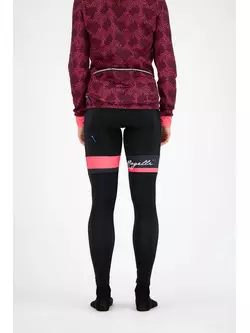 ROGELLI dámske zimné cyklistické nohavice SELECT black/coral