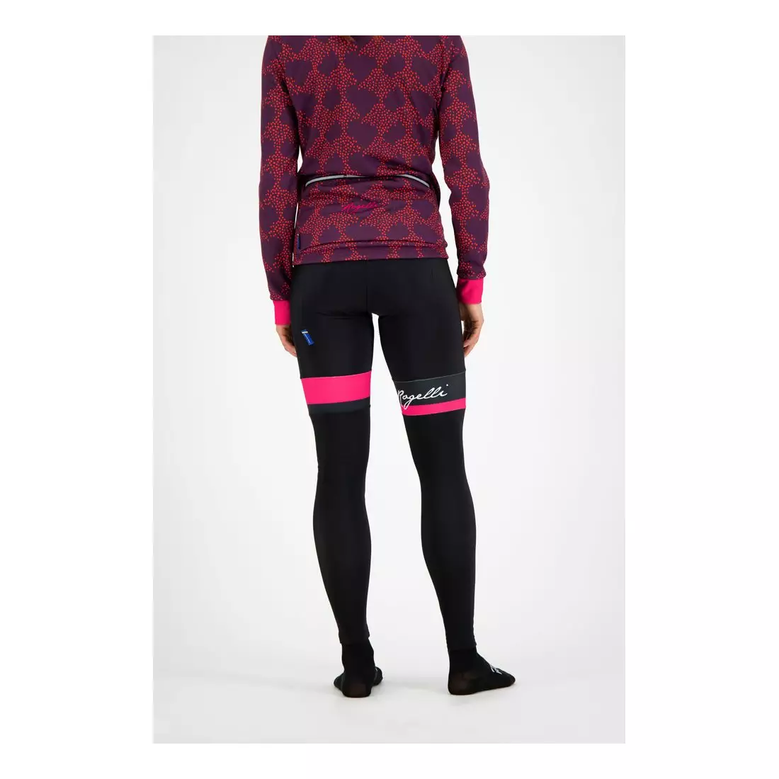 ROGELLI dámske zimné cyklistické nohavice SELECT black/pink